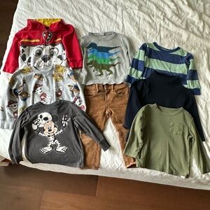 Lot of 8 fall winter boys shirt and pants